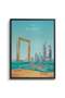 The Dubai Frame Architecture Wall Art | Portrait Framed Canvas Print | Modern Decor for Living Room - 2