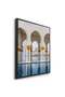 Golden Serenity Architecture Wall Art | Portrait Framed Canvas Print | Modern Decor for Living Room - 3