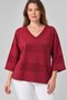 Women's Silvery Shoulder Stone Detailed Knitwear Blouse