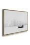 The Foggy Dhow Architecture Wall Art | Landscape Framed Canvas Print | Modern Decor for Living Room - 3