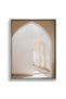 Sunlit Arches Architecture Wall Art | Portrait Framed Canvas Print | Modern Decor for Living Room - 2