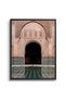 Ben Youssef Madrasa Architecture Wall Art | Portrait Framed Canvas Print | Luxury Home Decor - 2