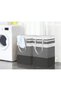 Large Foldable Laundry Basket,with Reinforced Handle(Gray Stripe) - 8