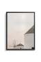 Minimalist Greek Island Architecture Wall Art | Portrait Framed Canvas Print | Luxury Home Decor - 2