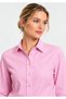Women's Pink Long Sleeve Slim Shirt. - 2