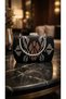 Wire Braided Handcrafted Suede Evening Dress Bag 14X22 cm - Silver & Bronze Detailed