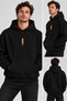 Hanorac Romania Unisex Oversized Printed Hooded Pocket Detail Premium Hoodie Sweatshirt