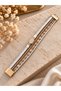 Multi-Row Stone Casual Bracelet |   Bohemian Design Bracelet with Gold Detail - 6