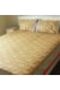 Bedsheet and 2 Pillow Covers - Mustard and Pink Print - 3