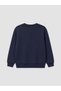 Ozmarka New Season Navy Blue Crew Neck Boys' Sweatshirt - 2