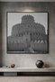 Al Jahili Fort Al Ain Architecture Wall Art | Square Framed Canvas Print | Luxury Home Decor