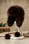 Women's Plush Winter Fur Pilot Beanie Russian Hat with Pompom and Earmuffs - 2