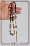 Multi-Colored Vermilion Amber Prayer Beads – Gift Prayer Beads with Metal Tassels - 4