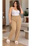 Women's Oversized Wrinkled Pants – Comfortable Fit - Plus Size - 3
