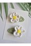 Papatya Niche Elegance Handmade Crochet 2-Piece Snap Buckle Handmade Knitted Children's Cute Hair Accessory - 5