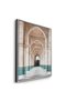 Hassan II Mosque Architecture Wall Art | Portrait Framed Canvas Print | Modern Decor for Living Room - 3