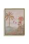 Boho Palms Architecture Wall Art | Portrait Framed Canvas Print | Modern Decor for Living Room - 2