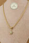 Steel Necklace - Dorika Chain Stone Star 316L Steel Necklace Non-Tarnish Non-Fade 46+5cm - 4