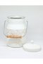 16 cm 2 Liter White, Striped Authentic Enameled Pot - 5