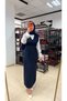 Navy Blue Glittery Jile Hijab - Glittery in Its Own Color - 2