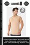 Premium Wearable Seasonal Clothing Simple Design 2 Pieces Invisible Undershirt Men's Skin Color Crew Neck