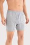Men's Long Underpants Boxer 6 Pack Gray 100% Cotton Combed Cotton Daily Wear Cotton Texture Soft Structure - 4