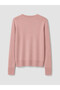 Özmarka New Season Pink V-Neck Women's Knitwear Sweater - 7