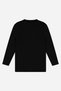 Special Production Simple Style School Underwear 2-Piece Boys' Black Long Sleeve Undershirt T-Shirt Badi - 4