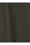 Peak New Season Khaki Crew Neck Wide Sleeve Oversize Blouse - 7
