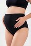 Body-Hugging All-Day Plus Size Black Women's Cotton Lycra High-Rise Maternity Underwear 5-Piece Set - 3