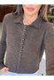 Polo Collar Soft Textured Knitwear Cardigan - 2