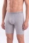 Special Production Lycra Model Cotton Laundry Home Wear 3-Pack Men's Gray Long-Leg Boxer - 4