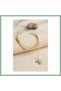 Brass Gold Color Phoenix Object Detailed Snake Chain Detailed Women's Necklace Combination Bsk2026