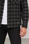 Anthracite Double Pocket Regular Fit Plaid Men's Shirt |   Ee1001211791 - 4