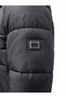 Men's Black Hooded Regular Fit Coat - 4