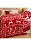 Cotton Christmas Themed Woven Blanket - 2