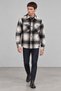Black Double Pocket Regular Fit Plaid Men's Shirt |   Ee1001211791 - 3