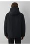 Men's Black Hooded Jacket Jet Black Jacket - 5