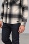 Black Double Pocket Regular Fit Plaid Men's Shirt |   Ee1001211791 - 4