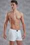 Men's Cotton Plus Size Buttoned Regular Leg Boxer 1511P - Gray - 4