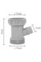 Sink Drain Trap Fitting, ABS Grey - 2