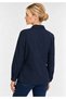 Women's Navy Blue Long Sleeve Slim Shirt. - 6