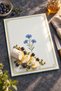 Kitchen Patterned Tempered Glass Cutting Board 25X35 cm Floral and Textured Presentation Board - 4