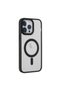 Apple iphone 14 pro case room magnetic safe silicone - black