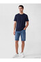 Peak New Season Navy Blue Regular Fit Thin Fabric T-Shirt /03 - 2
