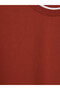 Peak New Season Burgundy Crew Neck Men's Sweatshirt - 3