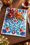Iznik Tile Patterned Tempered Glass Cutting Board 25X35 cm - 4
