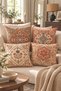 Set of 4 Aesthetic Throw Pillow Covers, Premium Decorative Throw Pillow Covers Aura Series Babil Bahçe Soft - 2