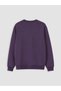 Özmarka New Season Purple Crew Neck Men's Thick Sweatshirt - 7