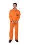 Men's Cool Prisoner Uniform Costume,Orange Prisoner Costume Men, Orange Prisoner Jumpsuit, Prison Outfit Men, Convict Costume - 5